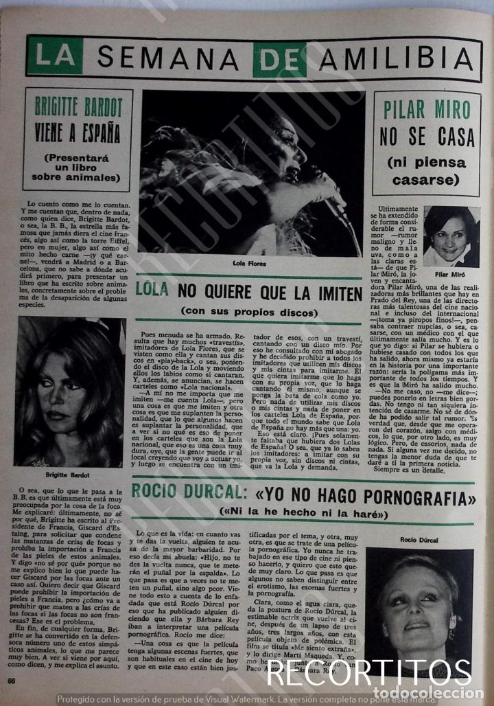 Coleccionismo de Revistas y Peri&oacute;dicos: lola flores brigitte bardot pilar miro rocio durcal