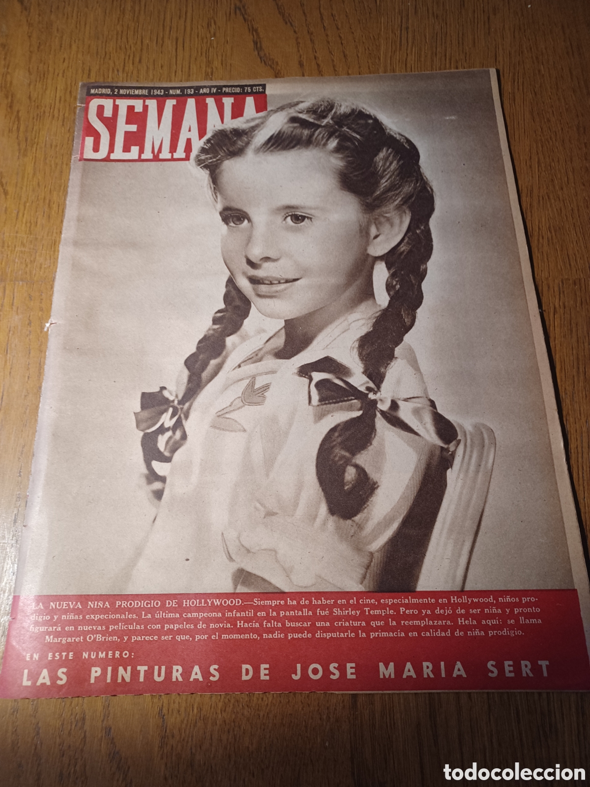 Coleccionismo de Revistas y Peri&oacute;dicos: SEMANA 1943 LAS PINTURAS DE SERT CATEDRAL DE VICH. TROPAS ALEMANAS EN ITALIA. PRISIONEROS BARCELONA