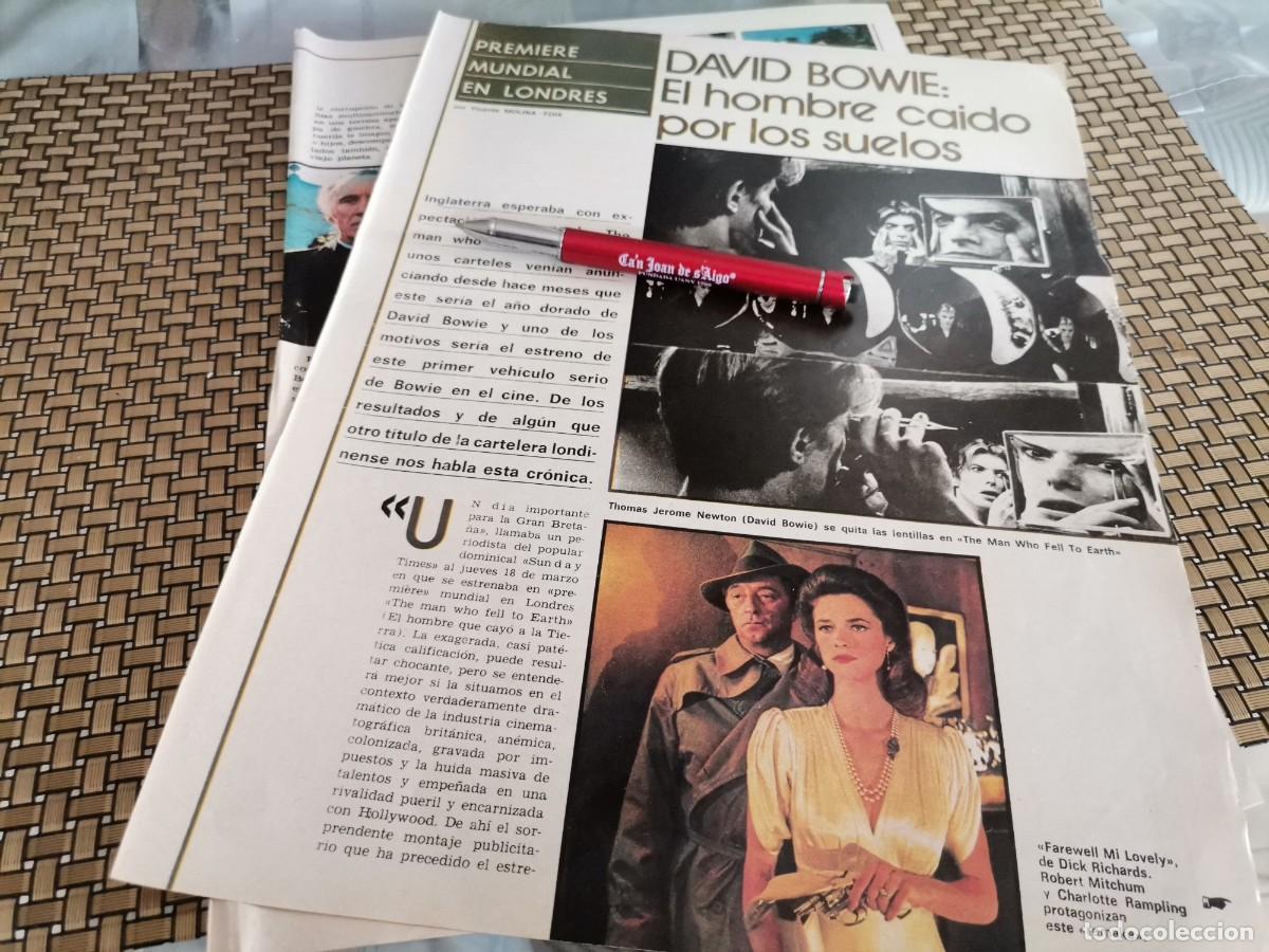 Coleccionismo de revistas y peri&oacute;dicos: DAVID BOWIE RECORTE REVISTA 3 PAGINAS 1976