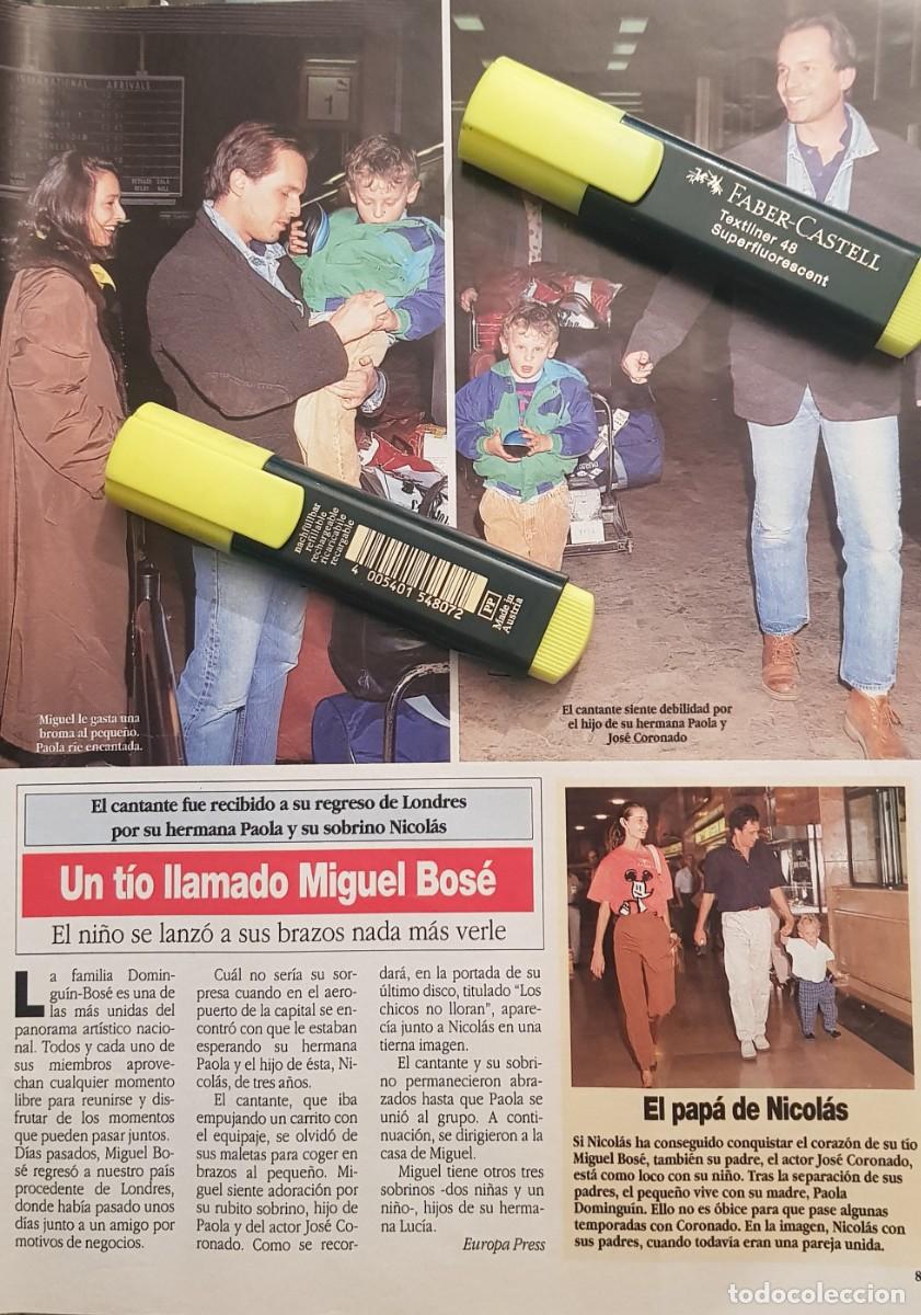 Coleccionismo de Revistas y Peri&oacute;dicos: Reportaje Miguel Bos&eacute; 20.03.92