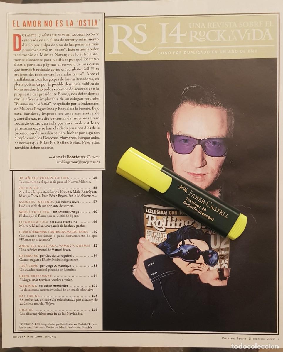 Collection Magazines and Newspapers: Reportaje Bono / U2 Diciembre 2000