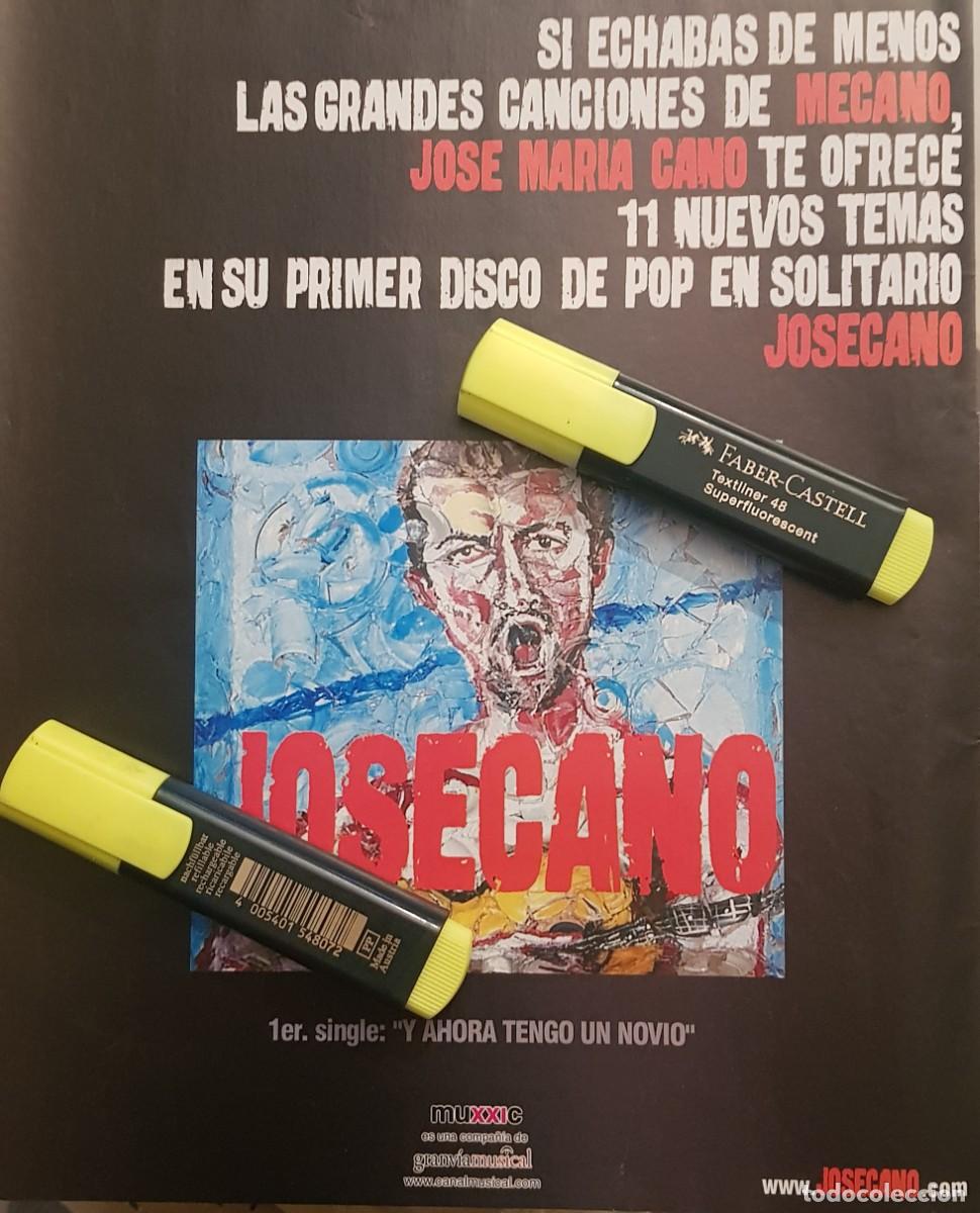 Coleccionismo de Revistas y Peri&oacute;dicos: Reportaje Jose Cano / Mecano. Diciembre 2000