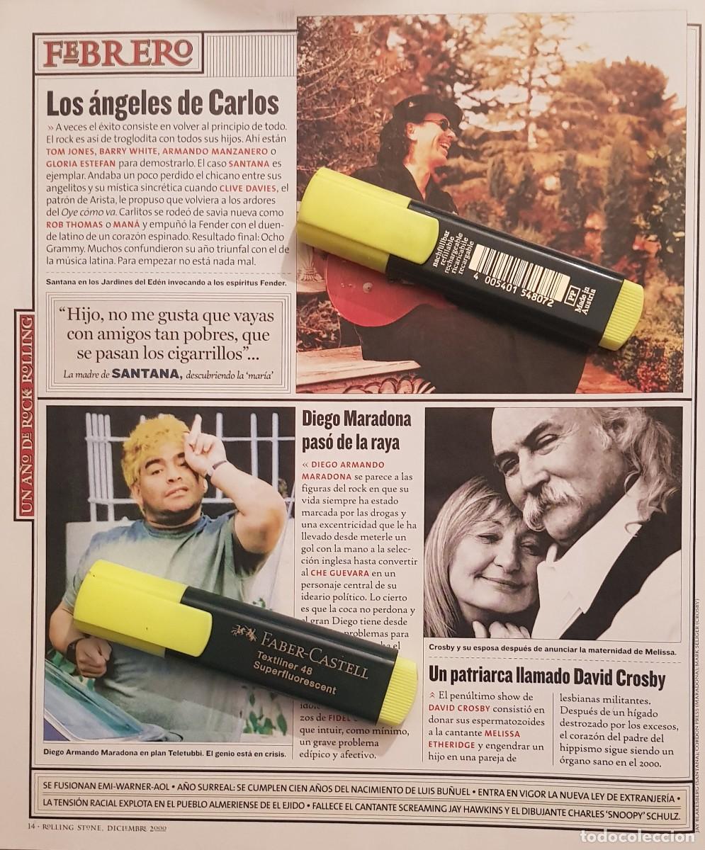 Coleccionismo de Revistas y Peri&oacute;dicos: Reportaje Maradona / Joaqu&iacute;n Sabina / Estopa. Diciembre 2000