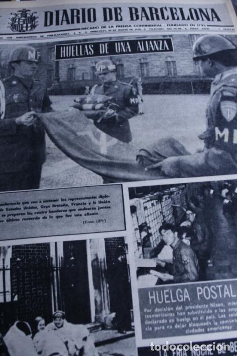 Coleccionismo de Revistas y Peri&oacute;dicos: DIARIO DE BARCELONA JOAN MANUEL SERRAT SARA MONTIEL 1970