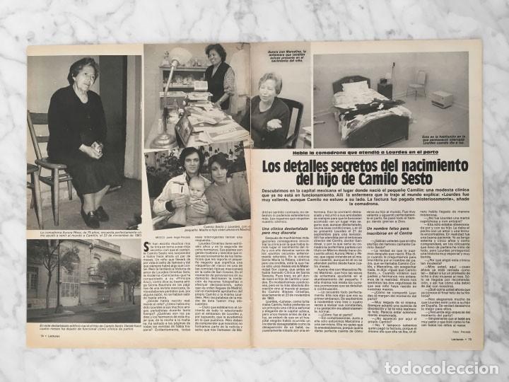 Coleccionismo de revistas y peri&oacute;dicos: REPORTAJE - EL HIJO DE CAMILO SESTO - 1984