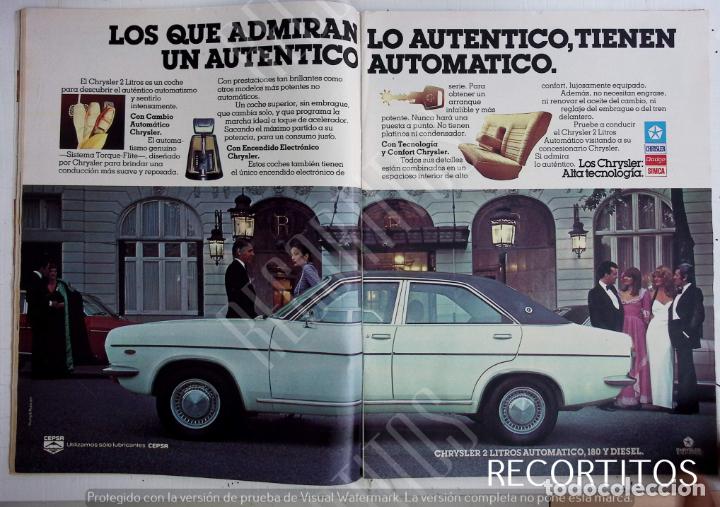 Coleccionismo de Revistas y Peri&oacute;dicos: CHRYSLER SIMCA DODGE 1200 ANUNCIO PUBLICIDAD