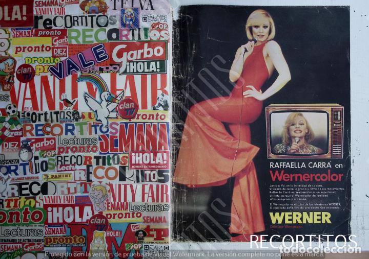 Coleccionismo de Revistas y Peri&oacute;dicos: RAFFAELLA CARRA WERNER ANUNCIO PUBLICIDAD
