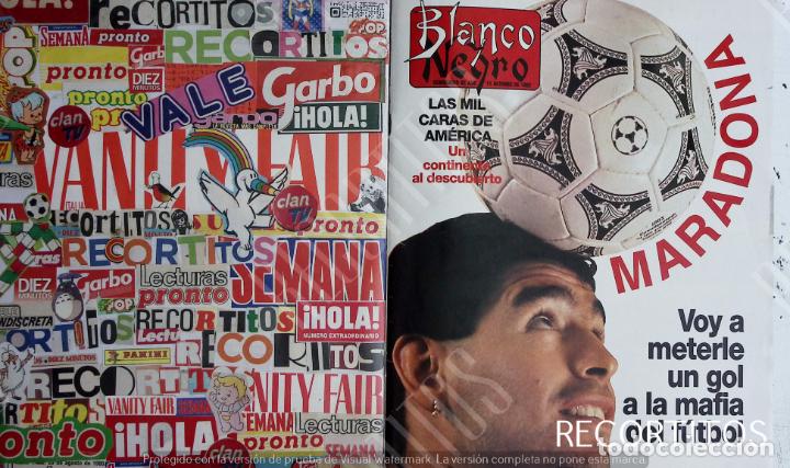 Coleccionismo de revistas y peri&oacute;dicos: RECORTE PORTADA DIEGO ARMANDO MARADONNA