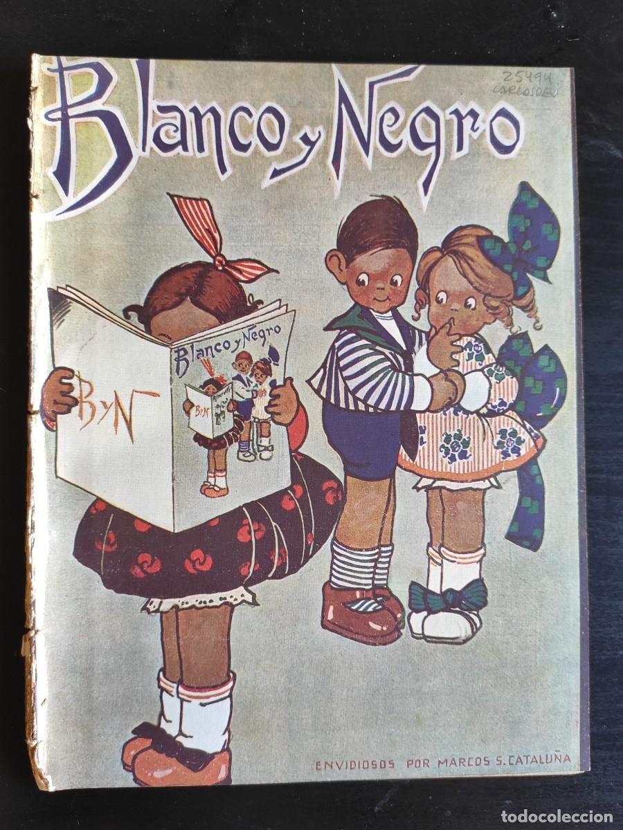 Collectionnisme de Revues et Journaux: BLANCO Y NEGRO. N&ordm; 1.584. A&Ntilde;O 1921. EFECTOS DEL BOMBARDEO EN MELILLA. PRUEBAS DE HIDROAVIONES.. LEER