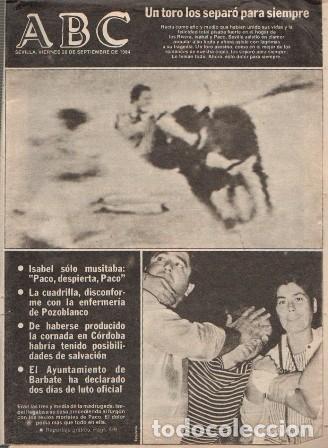 Coleccionismo de Revistas y Peri&oacute;dicos: REVISTA ABC VIERNES 28 DE SEPTIEMBRE DE 1984 - A-TO-1860
