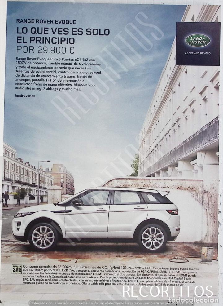 Coleccionismo de Revistas y Peri&oacute;dicos: LAND ROVER EVOQUE PUBLICIDAD ANUNCIO