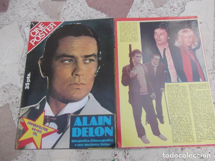 Sammeln von Zeitschriften und Zeitungen: cine poster n&ordm; 7, alan delon, super poster 65x90, biografia peliculas, y una seleccion16 foto