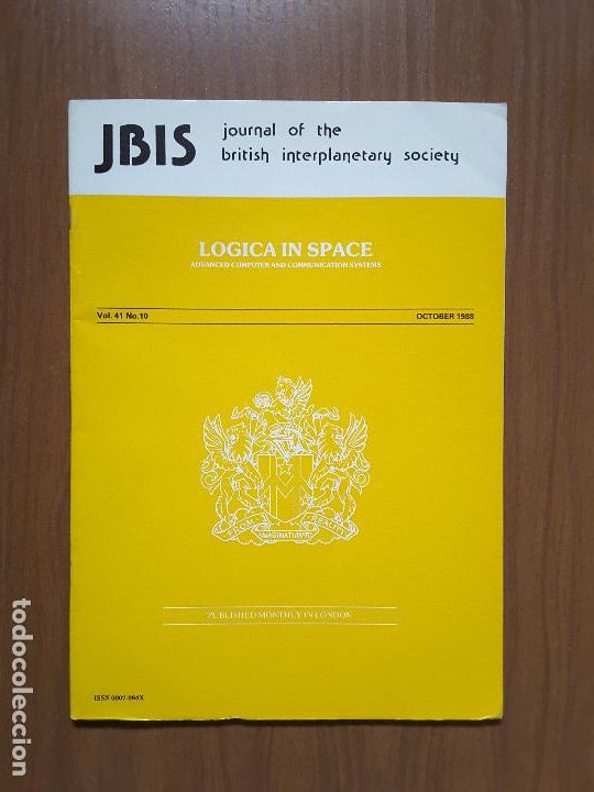 Collectionnisme de Revues et Journaux: Journal of the British Interplanetary Society Vol. 41, No. 10 - Logica in Space