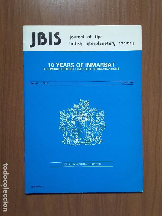 Collectionnisme de Revues et Journaux: Journal of the British Interplanetary Society Vol. 42, No. 6 - 10 Years of Inmarsat