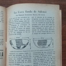 Collezionismo di Riviste e Giornali: COVA FONDA SALOMO ESPELEOLOGIA TARRAGONA CULTURA Y FOLKLORE 1953