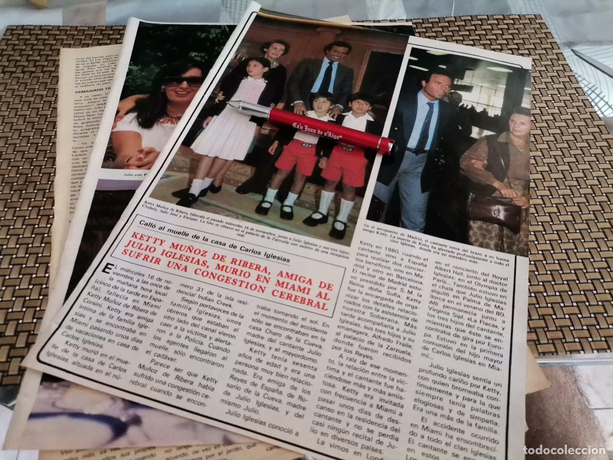Coleccionismo de Revistas y Peri&oacute;dicos: JULIO IGLESIAS ENTREVISTA DO POR JOS&Eacute; MARIA I&Ntilde;IGO RECORTE REVISTA 5 PAGINAS 1983