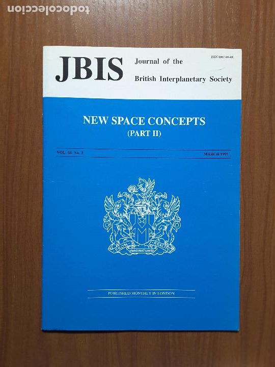 Collezionismo di Riviste e Giornali: Journal of the British Interplanetary Society Vol. 44, No. 3 - New Space Concepts (II)