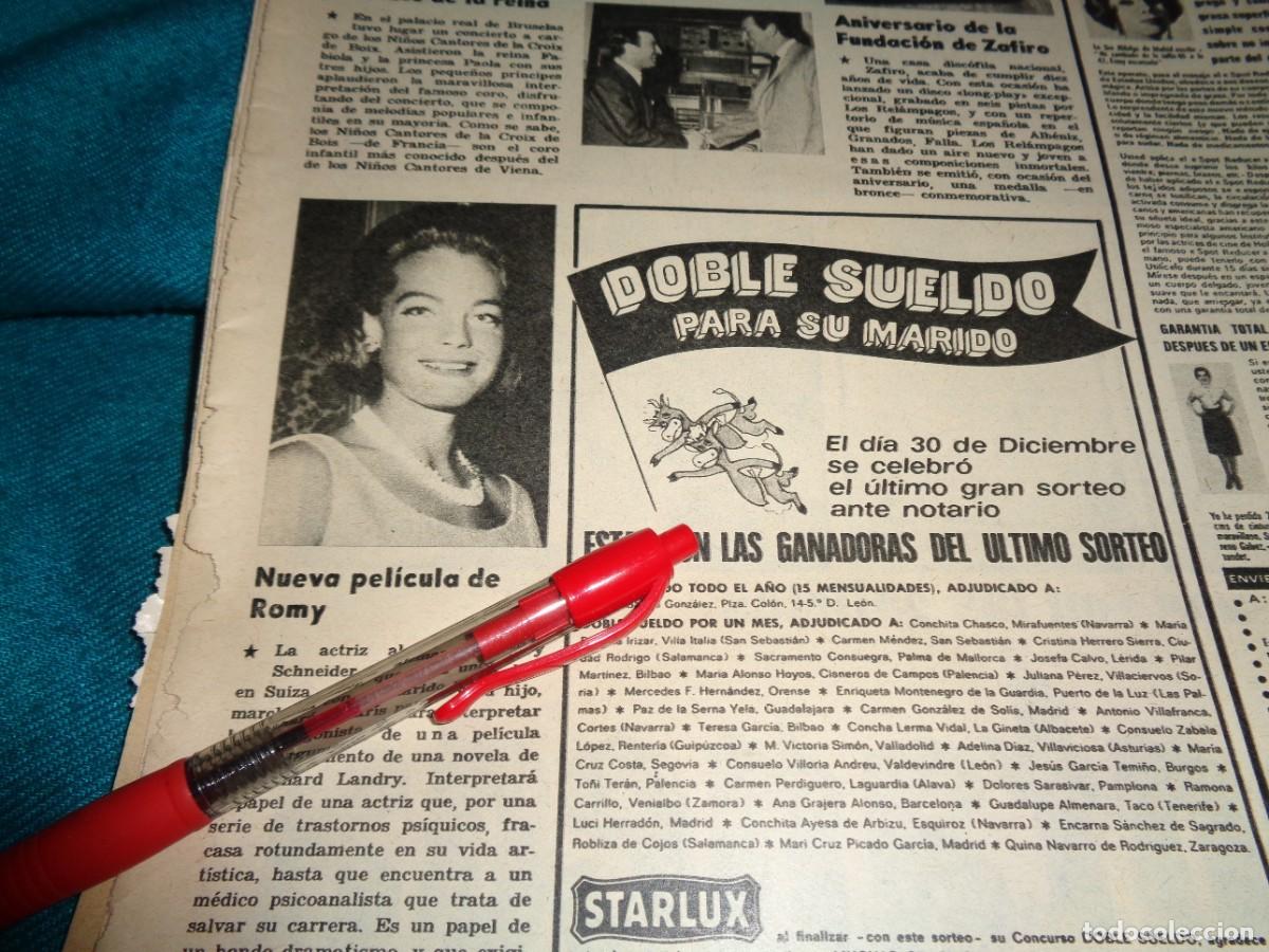 Coleccionismo de Revistas y Peri&oacute;dicos: RECORTE : ROMY SCHNEIDER. AMA, FEBRO 1968(#)