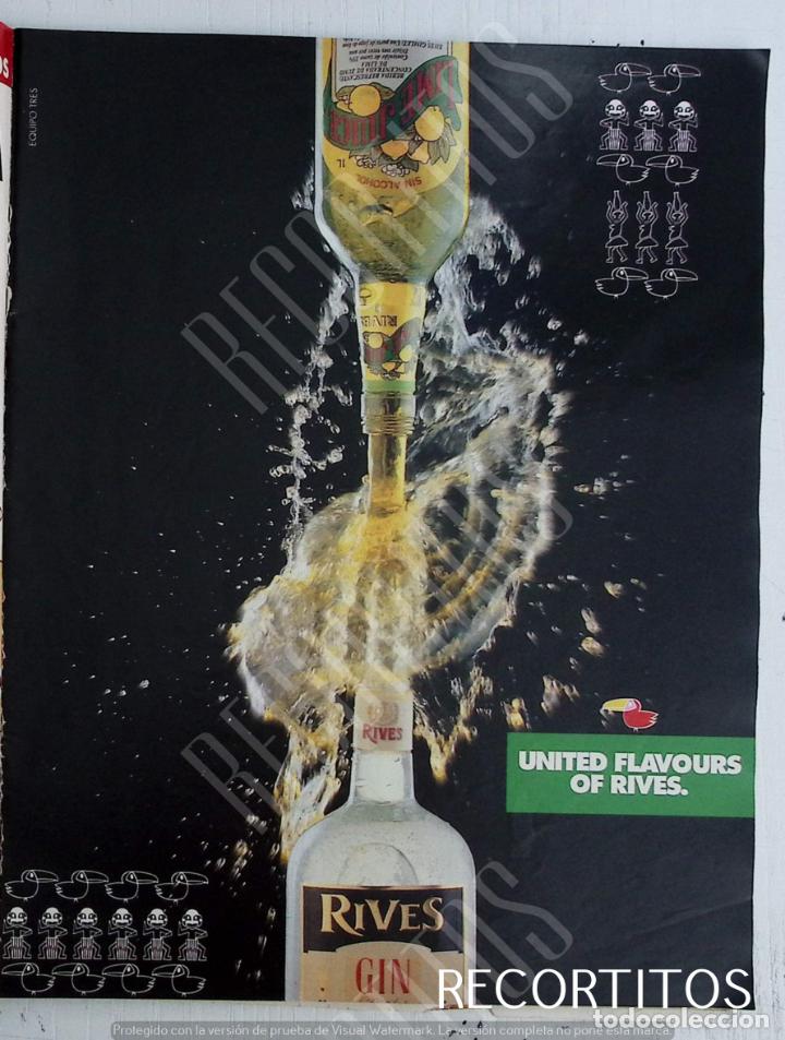 Coleccionismo de revistas y peri&oacute;dicos: RIVES GIN GINEBRA ANUNICO PUBLICIDAD