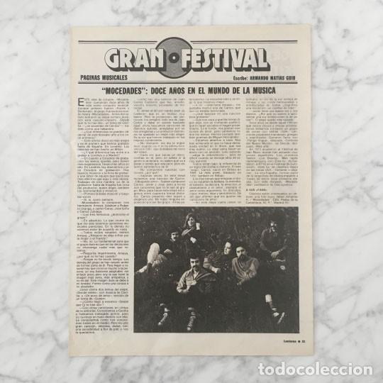 Coleccionismo de Revistas y Peri&oacute;dicos: REPORTAJE - MOCEDADES - 1981