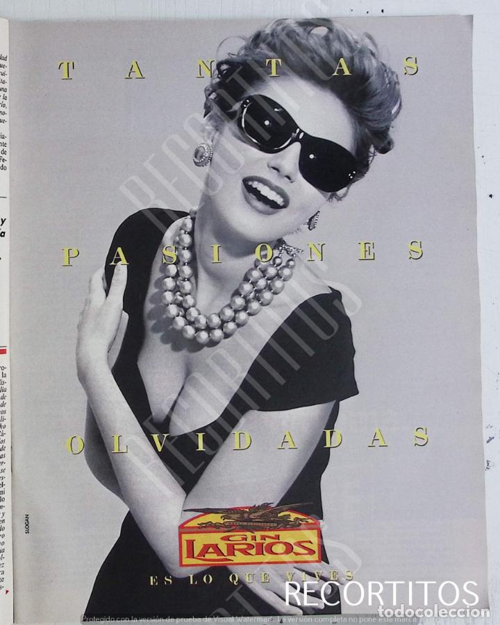 Coleccionismo de revistas y peri&oacute;dicos: larios gin ginebra anuncio publicidad