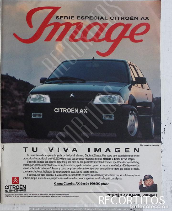 Coleccionismo de Revistas y Peri&oacute;dicos: CITROEN AX PUBLICIDAD