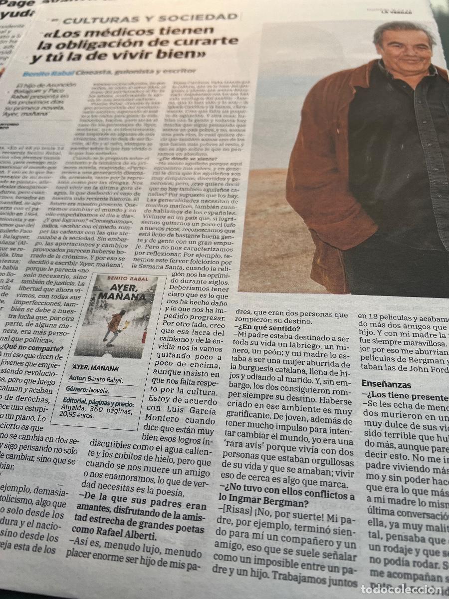 Colecionismo de Revistas e Jornais: BENITO RABAL. Director de cine, guionista y escritor, hijo de Paco Rabal. Entrevista.