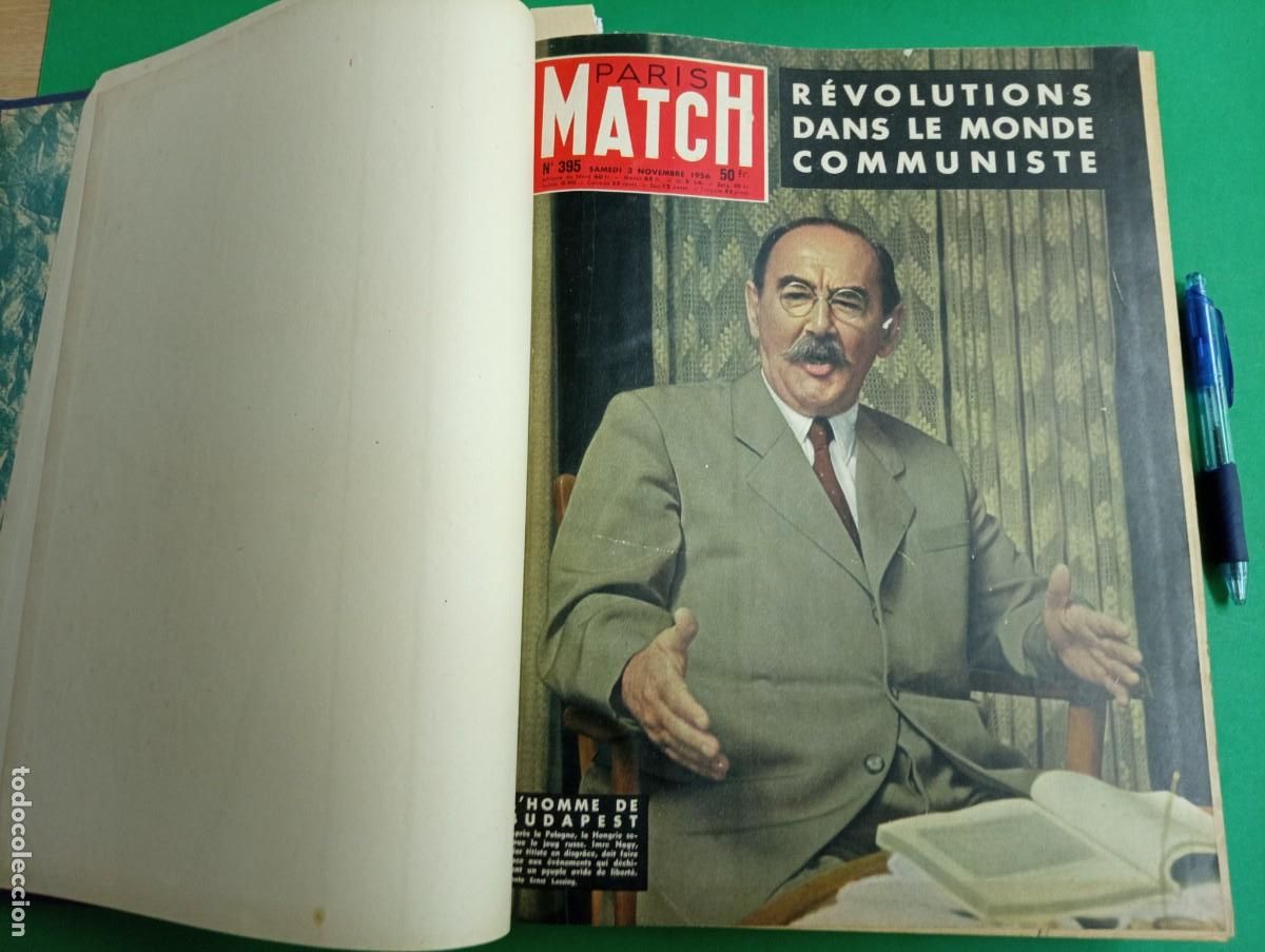 Collectionnisme de Revues et Journaux: Antiguo libro-tomo Revista PARIS MATCH. Noviembre-Diciembre 1956.