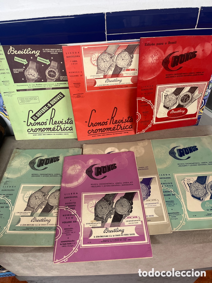 Coleccionismo de Revistas y Peri&oacute;dicos: Lote de 6 revistas de cronom&eacute;trica de relojer&iacute;a y joyeros