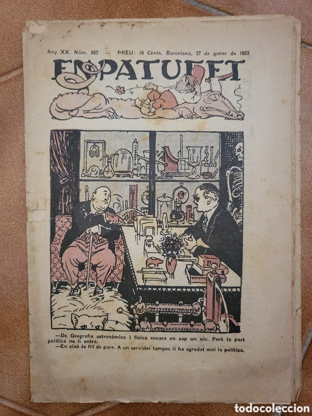 Coleccionismo de Revistas y Peri&oacute;dicos: EN PATUFET - ANY XIX - N&ordm; 974 - 2 DE DESEMBRE DE 1922 - REVISTA JUVENIL