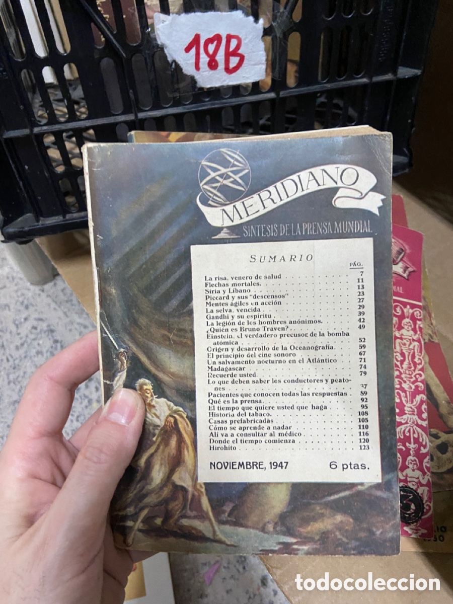 Coleccionismo de revistas y peri&oacute;dicos: 18B MERIDIANO SINTESIS DE LA PRENSA MUNDIAL noviembre 1947