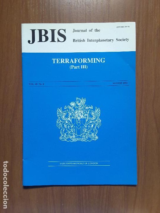Collezionismo di Riviste e Giornali: Journal of the British Interplanetary Society Vol. 45, No. 8 - Terraforming (III)