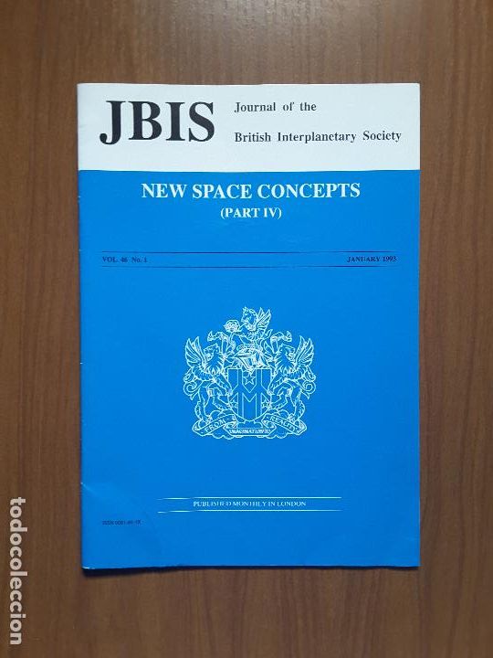 Collectionnisme de Revues et Journaux: Journal of the British Interplanetary Society Vol. 46, No. 1 - New Space Concepts (IV)