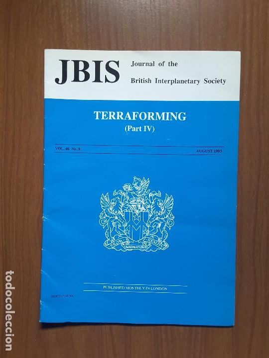 Collezionismo di Riviste e Giornali: Journal of the British Interplanetary Society Vol. 46, No. 8 - Terraforming (IV)
