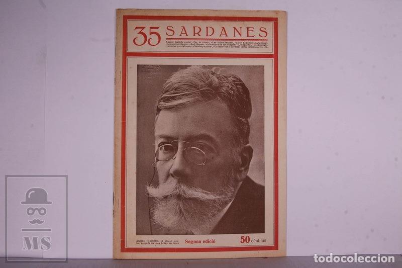 Colecionismo de Revistas e Jornais: Publicacion 35 Sardanes i Can&ccedil;ons - Portada Angel Guimera - Colecci&oacute;n Coses de Catalunya A&ntilde;os 30