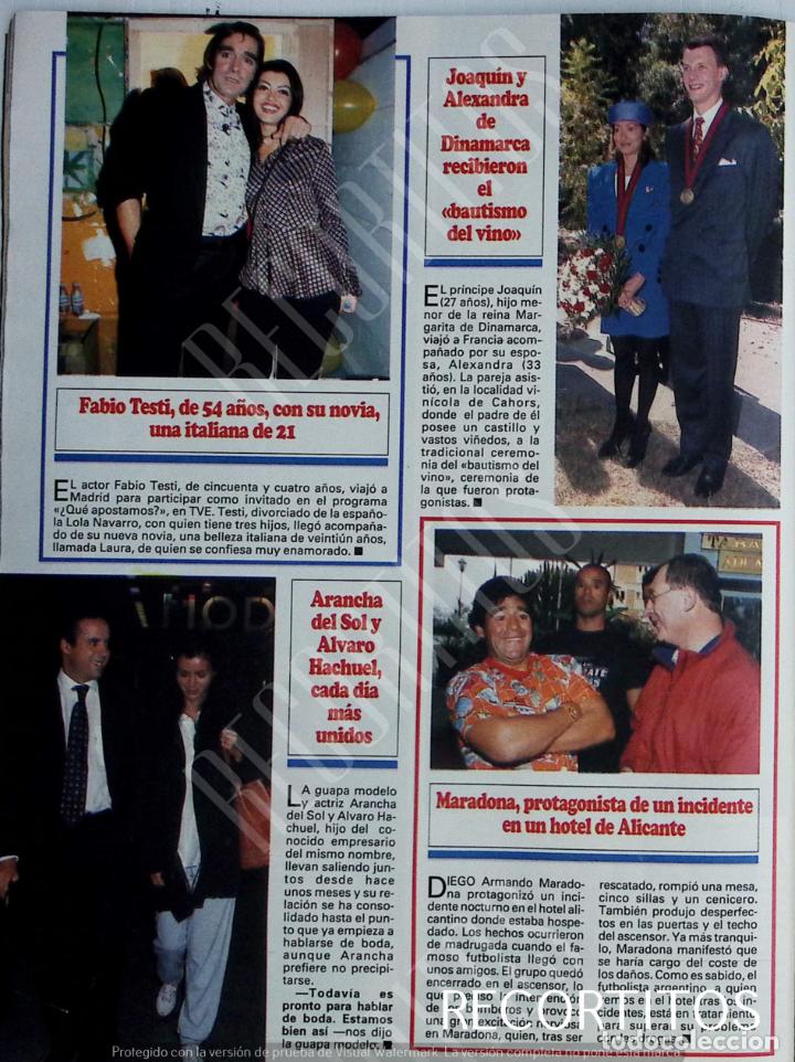 Coleccionismo de Revistas y Peri&oacute;dicos: FABIO TESTI ARANCHA DEL SOL MARADONA JOAQUIN ALEXANDRADE DINAMARCA
