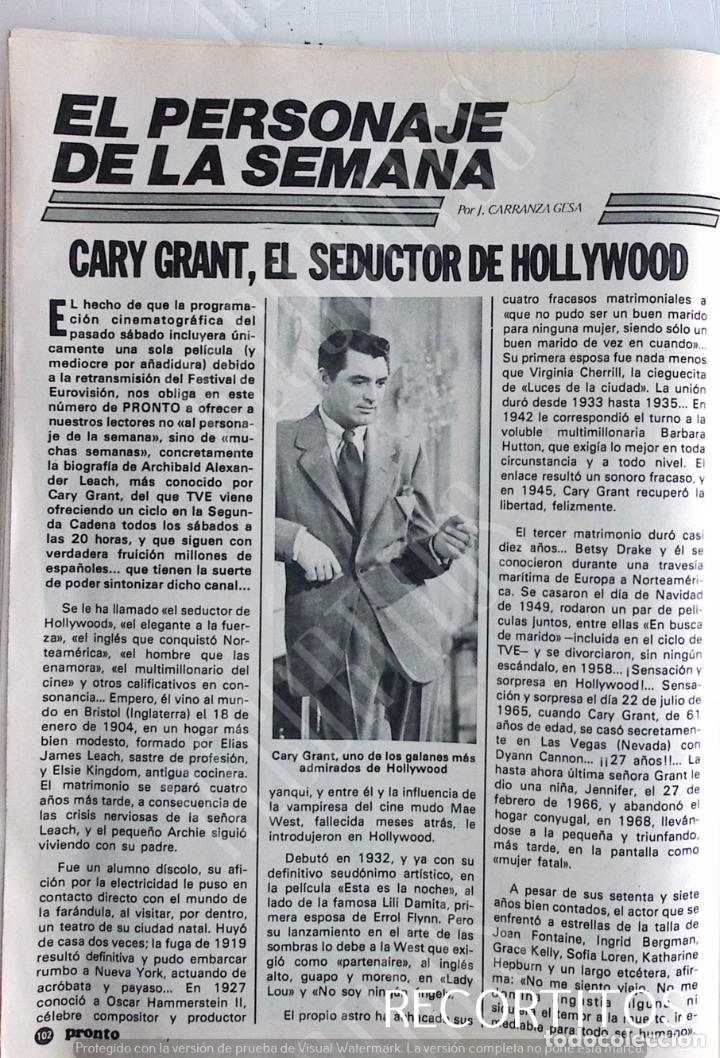Coleccionismo de revistas y peri&oacute;dicos: CARY GRANT
