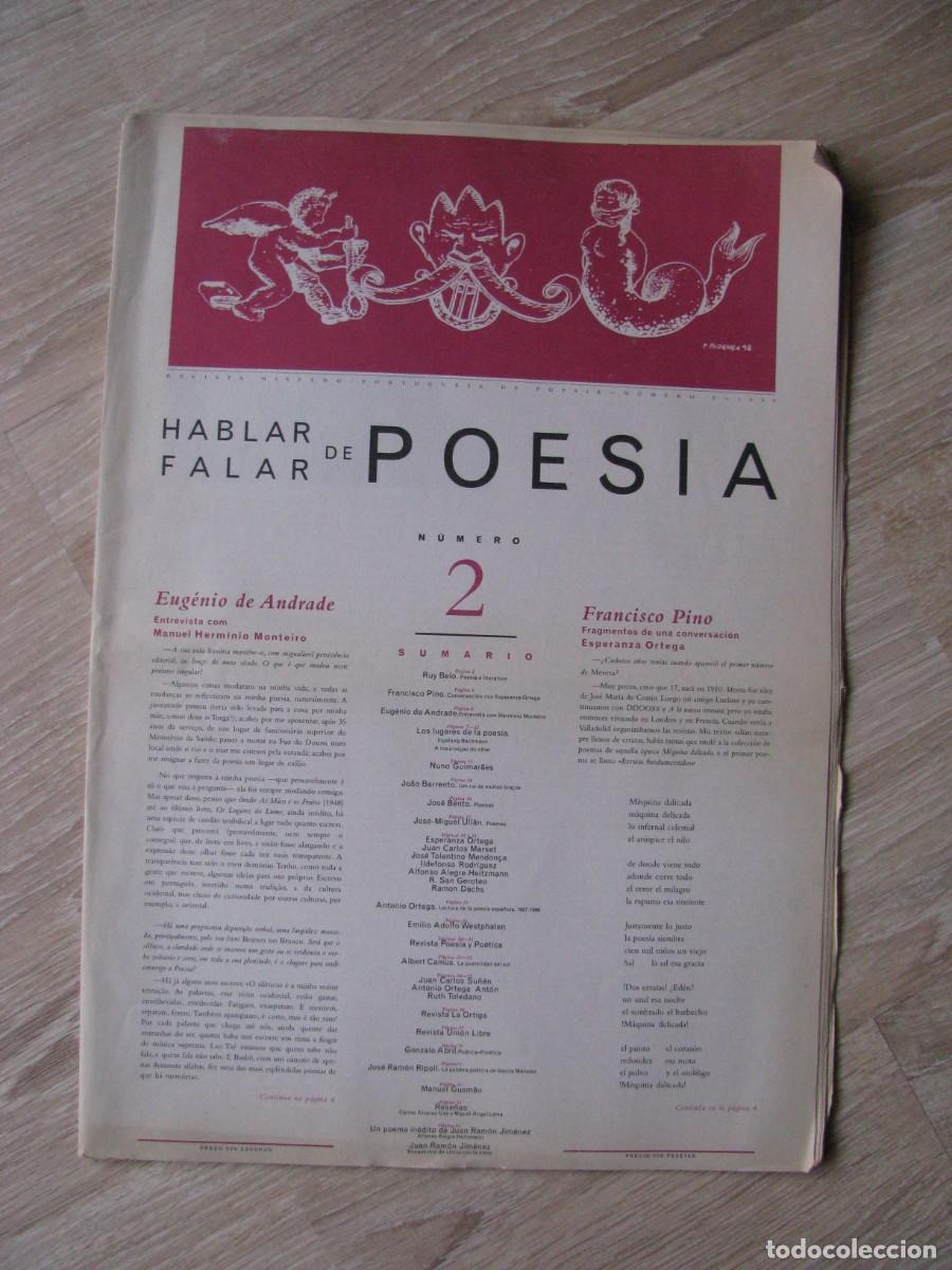 Coleccionismo de Revistas y Peri&oacute;dicos: HABLAR FALAR DE POES&Iacute;A REVISTA HISPANO/PORTUGUESA. NUMERO 2.