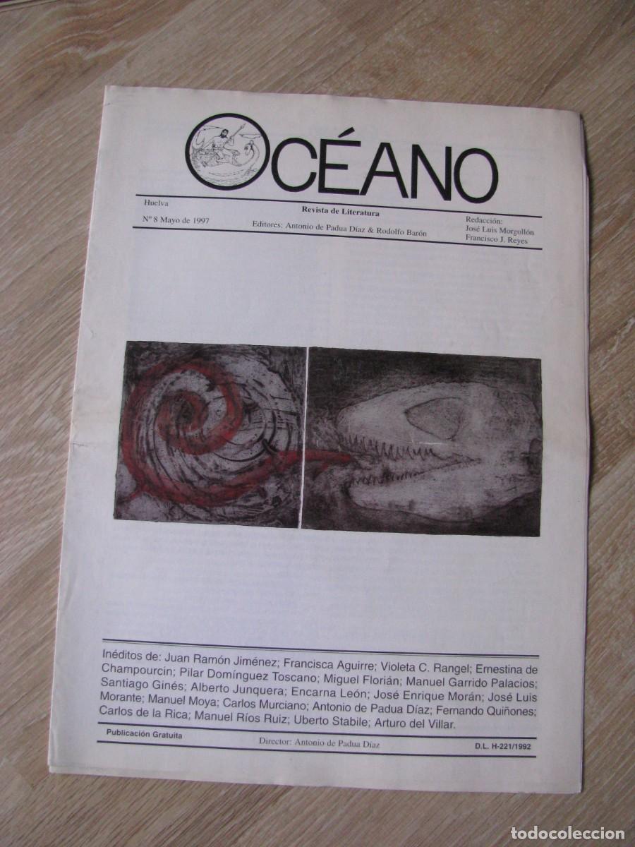 Collection Magazines and Newspapers: OCEANO. REVISTA DE LITERATURA. HUELVA 8 MAYO 1997. 12 PAGINAS. 40X29 CM.