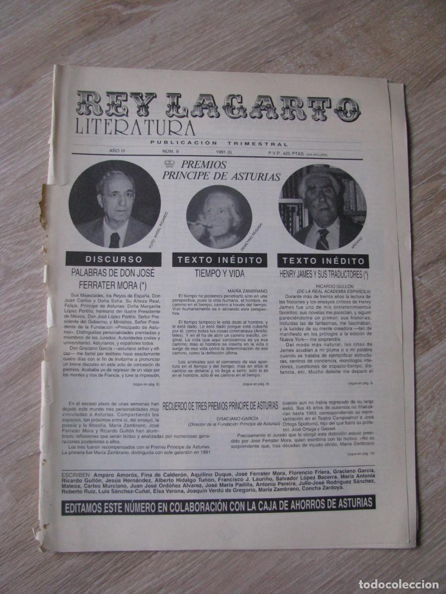 Collection Magazines and Newspapers: REY LAGARTO. LITERATURA. PUBLICACI&Oacute;N TRIMESTRAL. N&ordm; 9 1991. DESPERFECTOS.