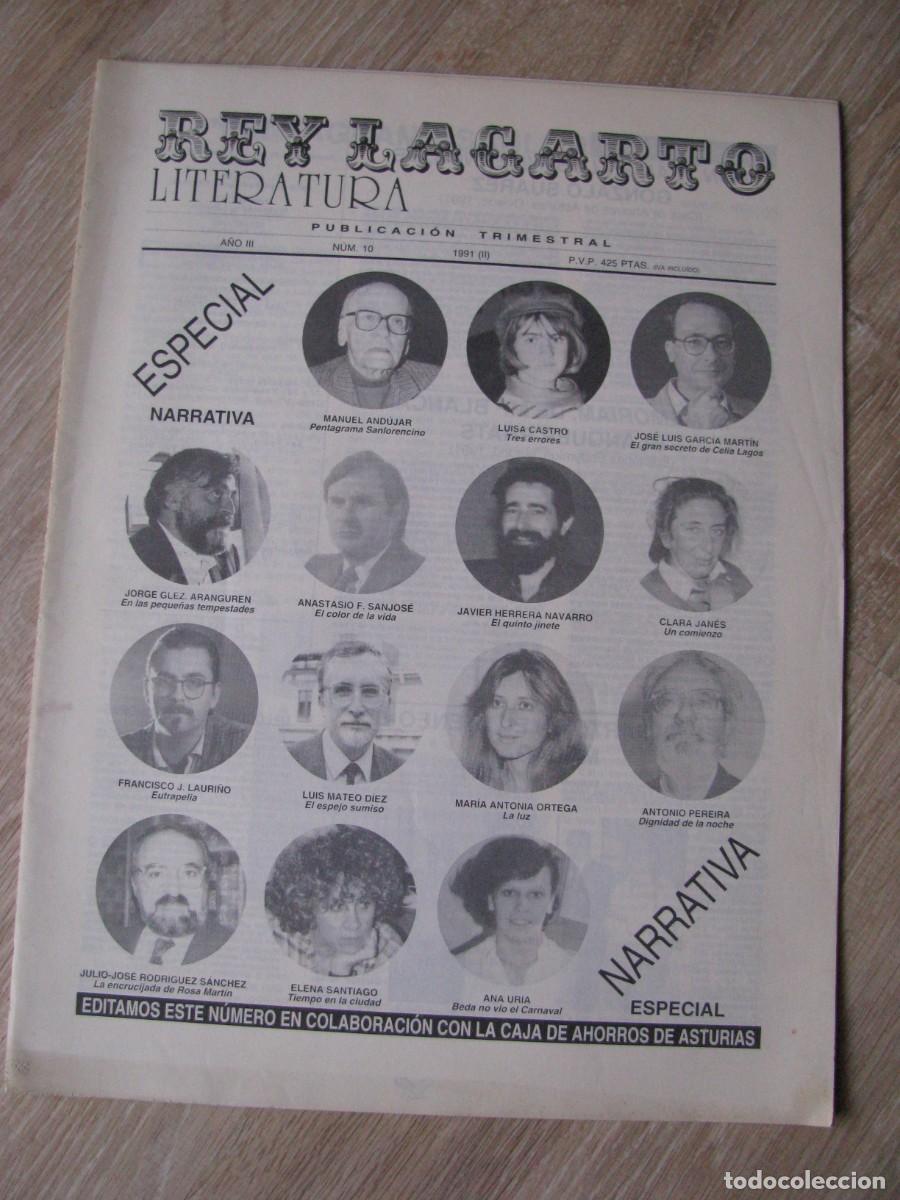 Coleccionismo de Revistas y Peri&oacute;dicos: REY LAGARTO. LITERATURA. PUBLICACI&Oacute;N TRIMESTRAL. N&ordm; 10 1991.