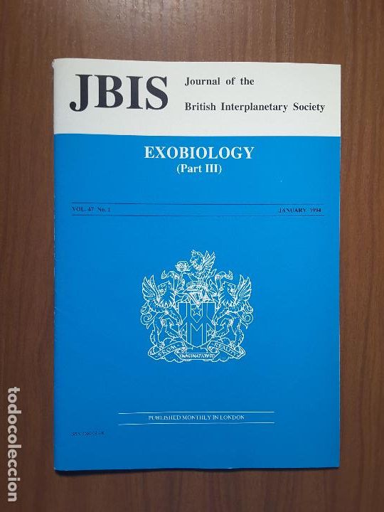 Collezionismo di Riviste e Giornali: Journal of the British Interplanetary Society Vol. 47, No. 1 - Exobiology (III)