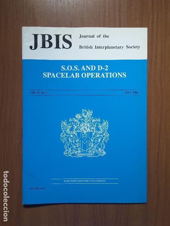 Coleccionismo de revistas y peri&oacute;dicos: Journal of the British Interplanetary Society Vol. 47, No. 7 - SOS and D-2 Spacelab Operations