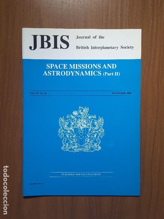 Coleccionismo de revistas y peri&oacute;dicos: Journal of the British Interplanetary Society Vol. 47, No. 11 - Space Missions and Astrodynamics II