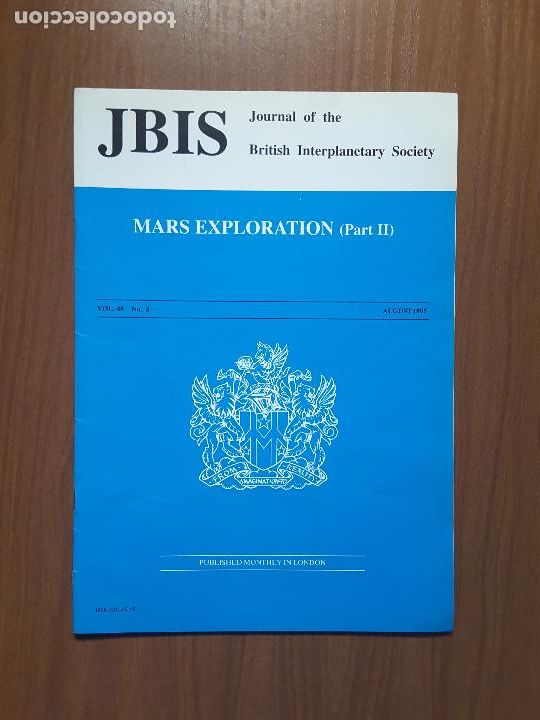 Coleccionismo de revistas y peri&oacute;dicos: Journal of the British Interplanetary Society Vol. 48, No. 8 - Mars Explorations (II)