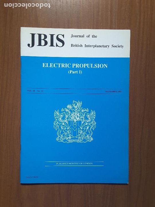 Coleccionismo de revistas y peri&oacute;dicos: Journal of the British Interplanetary Society Vol. 48, No. 12 - Electric Propulsion (I)