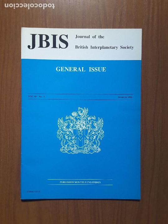 Coleccionismo de revistas y peri&oacute;dicos: Journal of the British Interplanetary Society Vol. 49, No. 2 - General Issue