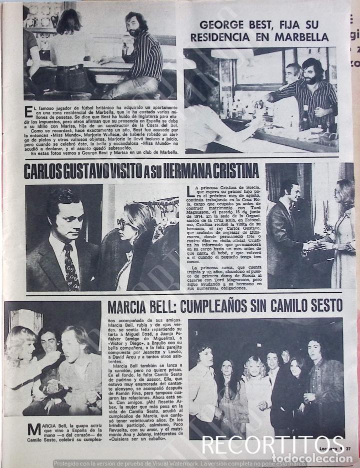 Coleccionismo de Revistas y Peri&oacute;dicos: CRISTINA CARLOS GUSTAVO DE SUECIA GEORGE BEST MARCIA BELL MIGUEL BOSE JUANJO PE&Ntilde;ALVER