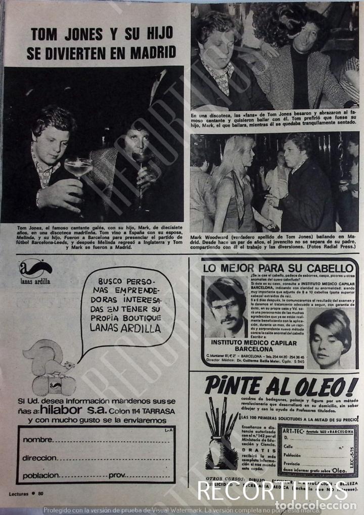 Coleccionismo de Revistas y Peri&oacute;dicos: TOM JONES Y SU HIJO EN MADRID