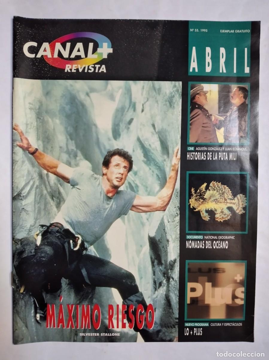 Coleccionismo de revistas y peri&oacute;dicos: REVISTA DE LOS ABONADOS AL CANAL PLUS + N&ordm; 55 1995 M&Aacute;XIMO RIESGO ETERNAMENTE JOVEN
